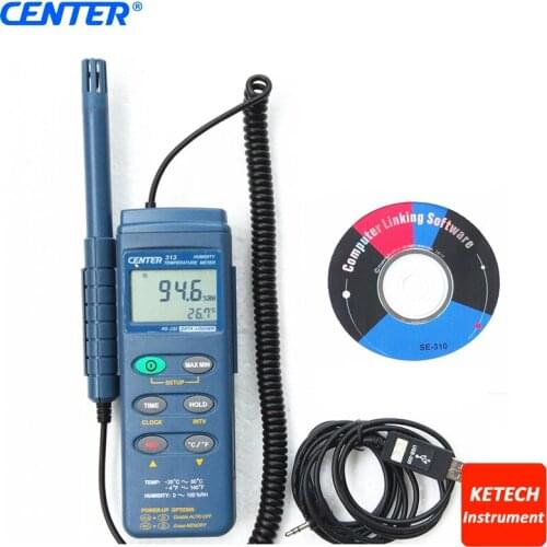 Portable Datalogging Temperature Humidity Meter CENTER313