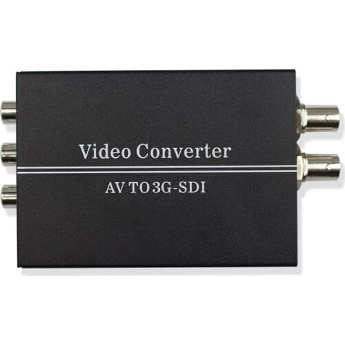 AV to Full HD 1080p 3G SDI Converter R/L RCA CVBS to 3G/HD-SDI Adapter Converter for CRT HDTV Camera