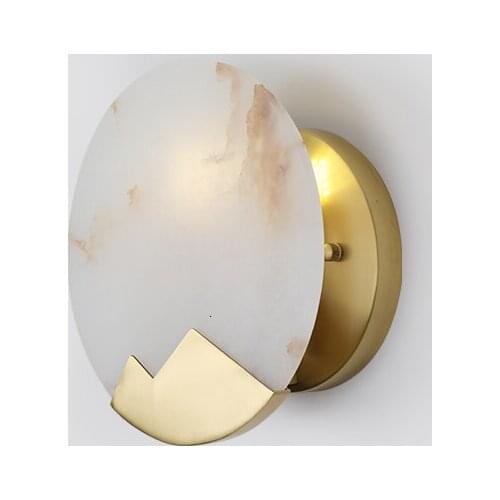 Post modern American decorative mounted wall lamp light gold living room foyer lights wall light sconce