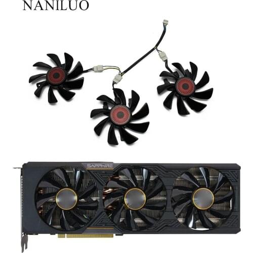 T129215BU DC12V 0.50AMP вентилятор видеокарты GPU VGA вентилятор для Radeon Sapphire R9 FURY 4 Гб HBM Tri-X OC охлаждающие видео