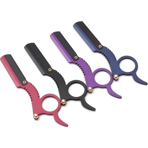 1 Set Men Straight Barber Edge Razors Throat Shaving Razors Straight Shaving Knife Hair Removal Tools With 1pcs Blades C6111