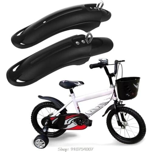 1 Pair Bicycle Mudguard Front Rear Dustproof For 12/14inch Children Bike N12 20 Dropship