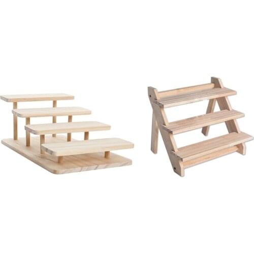 2 Pcs Jewelry Display Tray Pendant Earrings Bracelet Jewelry Holder, 4 Layers & 3-Layer