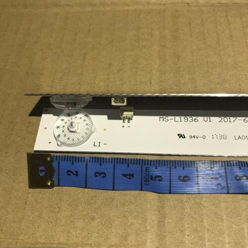 5pcs-500pcs High quality TV maintenance backlight strip bend 4 leds 6v 41.6cm MS-L1936 V1