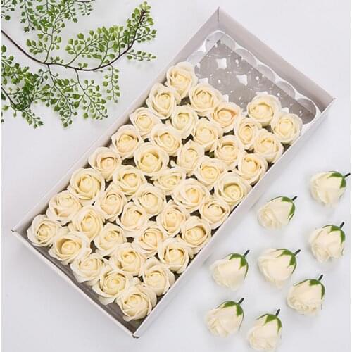 Studyset 50 Pcs/box Simulation Rose Handmade Soap Petal Bath Body Soap Home Wedding Decoration