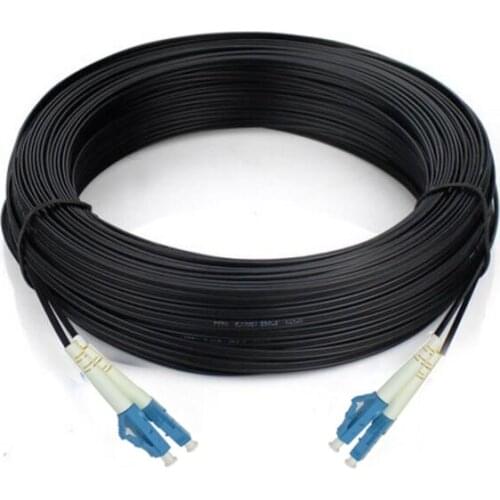 500/300/200/100/50m LC UPC Duplex FTTH Drop Patch Cable LC Singlemode 2Core G657A Fiber optic patch cord FTTH fiber jumper Cable