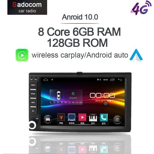 6+128 Carplay Android 10.0 Car DVD player 8 Core autoradio Bluetooth 5 GPS Map car radio For Kia Cerato Sportage Sorento spectra