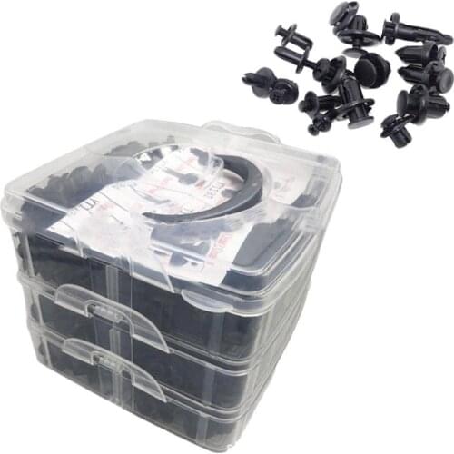 620Pcs Plastic Car Body Push Pin Rivets Bumper Fastener Expansion Clips Kit