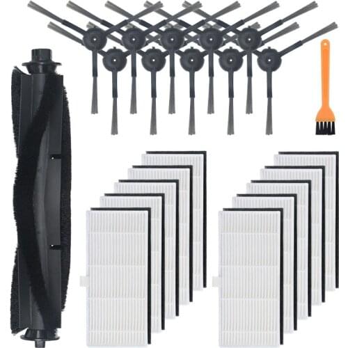 AD-22Pcs Replaceble Side Brush Filter Roll Brush Accessories Set Parts for S9 Vacuum Cleaner Sweeper Replace for Home