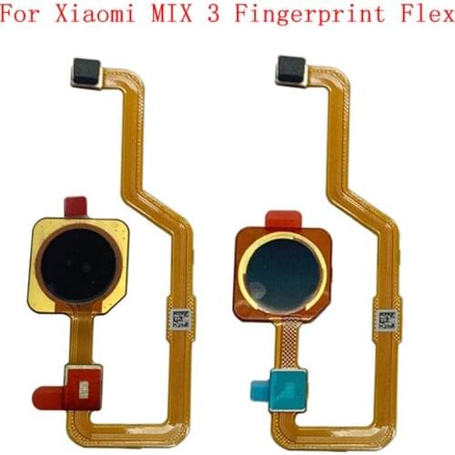 Home Button Fingerprint Sensor Flex Cable Ribbon For Xiaomi Mi Mix 3 Touch Sensor Flex Replacement parts