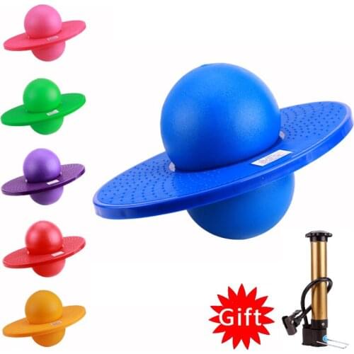 Exercise Jumping Bounce Ball Yoga Fitness Ball Rock Hopper Pogo High Bounce Space Balance Jump Board Kids Jumping Toy Ball