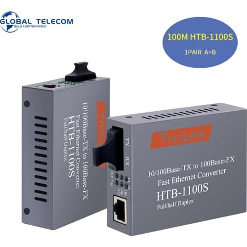 Factory Direct Supply Single Mode Duplex 100base HTB-1100S Media Converter