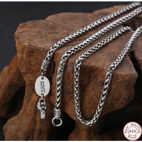S925 Silver Bracelet Skull and silver Retro Rock Hip-Hop BraceletPunk Silver Bracelet Sterling Silver Jewelry 2020 new style