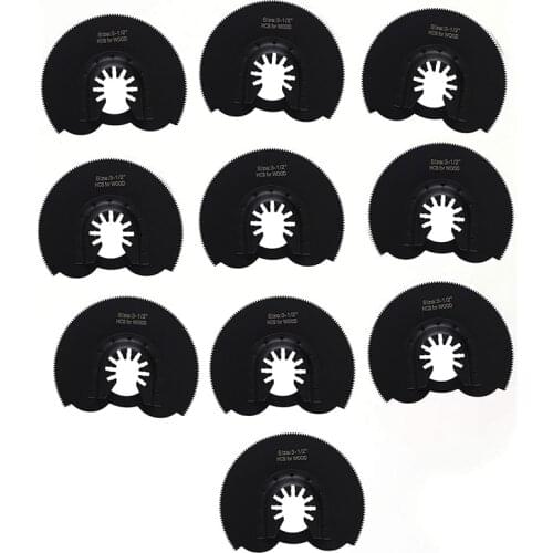 Wood Grinding Tool, Semicircle Saw Blade, High Carbon Steel Easy to Install Hand Tool Accessories for Cut Wood, 10Pcs