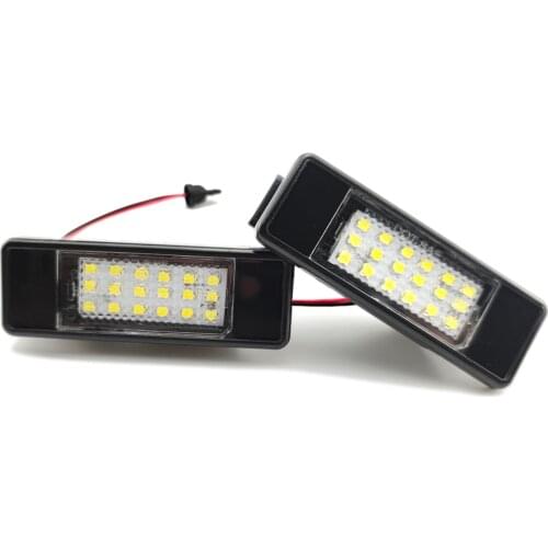 2PCS LED License Plate Lights for Nissan Qashqai J10 J11 Car Signal Lamp
