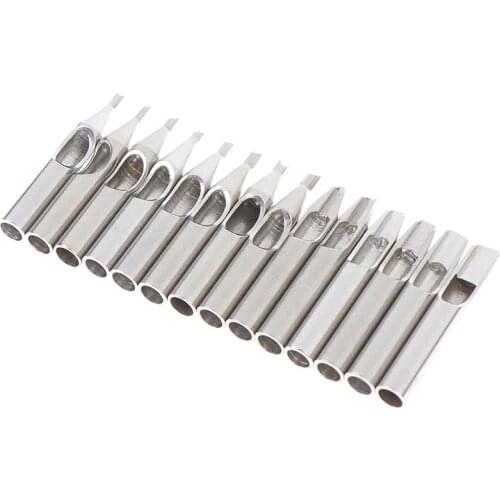 High Quality 1PC 304 Stainless Steel Tattoo Tips Kit Tattoo Nozzle Tips Diamond Tip For Tattoo Needles Permanent Makeup