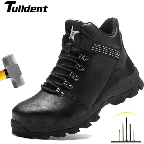 Adult Safety Shoes Anti-puncture Work Boots Indestructible Shoes Working Sneakers Steel Toe Shoes Men Safety FootwearMale Shoes