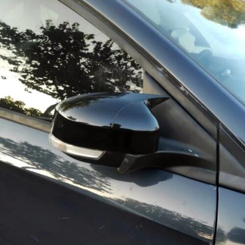 For Ford Mondeo Mk4 Batman Mirror Cover 2007 2008 2009 2010 2011 2012 2013 2014 Piano Black 2 Pcs. Right-Left