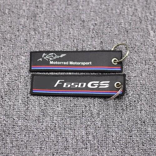 New Arrival Motorcycle Badge Keyring Embroidery Key Holder Chain Collection Keychain for BMW F650 GS F650GS F 650 GS