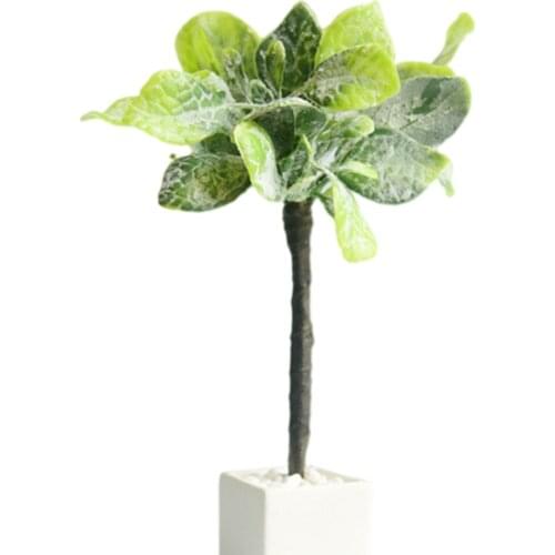 Dollhouse Potted Plants Simulation Bonsai Greenery Toys for Balcony Decor