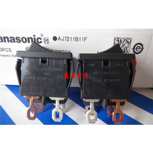 Original new 100% 10A277VAC AJ7211B AJ7211B11F high current car LCD TV power switch 4pin 2 gear rocker switch