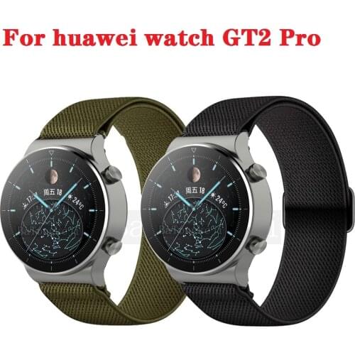 22mm Nylon Strap For Huawei GT 2 GT2 Pro Watch Straps Replacements Bracelet Honor Magic 1 2 46mm GS Pro Watch Mens Watchband