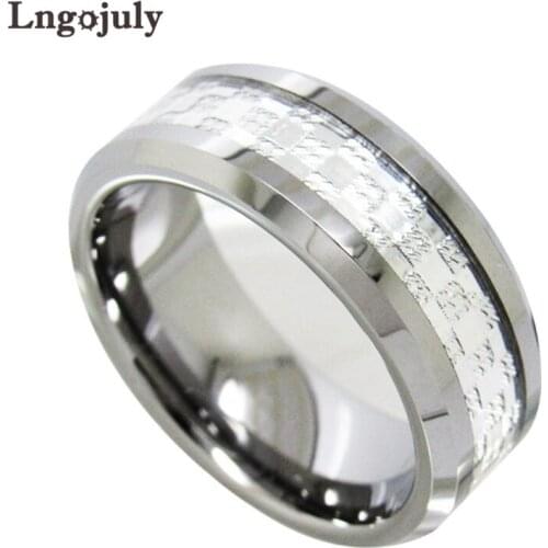 Luxury Tungsten Carbide Rings For Men Engagement Wedding Bang For Male Party Tungsten Ring Jewelry Accessories Gifts