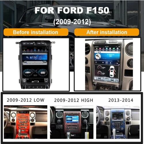 13 inch vertical HD screen Android System Car GPS Navigator For-FORD F150 2009-2014 Auto Multimedia DVD Player