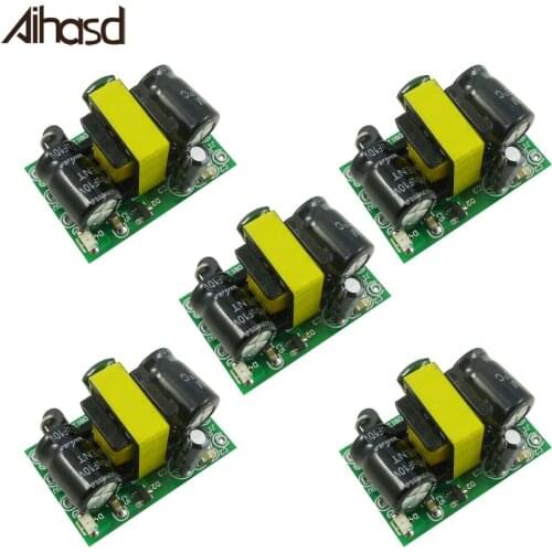 5PCS/LOT Precision AC-DC Switching Power Supply Module AC110V/220 85-265V to DC5V Buck Converter 700mA 3.5W LED Regulated