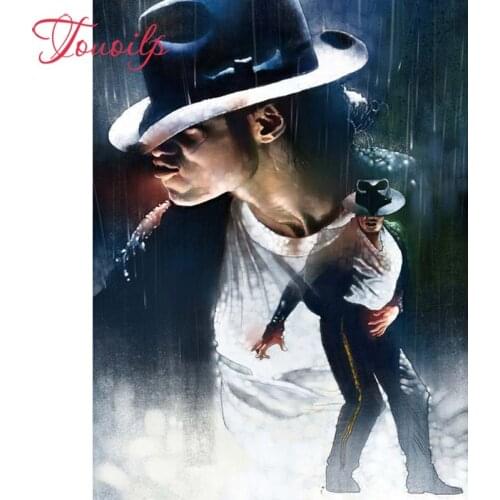TOUOILP 5D diamond embroidery Michael Jackson diamond painting Cross Stitch full round&spuare Rhinestone mosaic home decoration