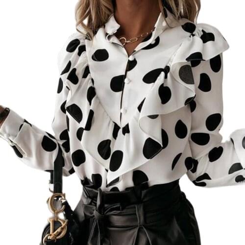 AUSO Women's Ruffle Shirts