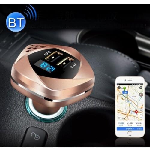 Dual USB Phone Charger LED Voltage Display Wireless MP3 FM Transmitter 5V 3.4A Fast Charging Car Charger Auto Adapter