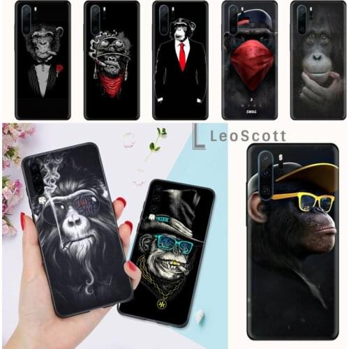 Smoking monkey Phone Case For Huawei honor Mate P 9 10 20 30 40 Pro 10i 7 8 a x Lite nova 5t