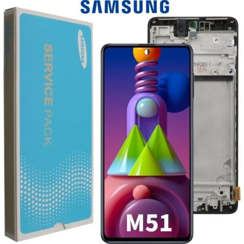 6.7'' NEW Original Display For Samsung Galaxy M51 M515F M515F/DS LCD Display With Touch Screen Digitizer Assembly Replacement