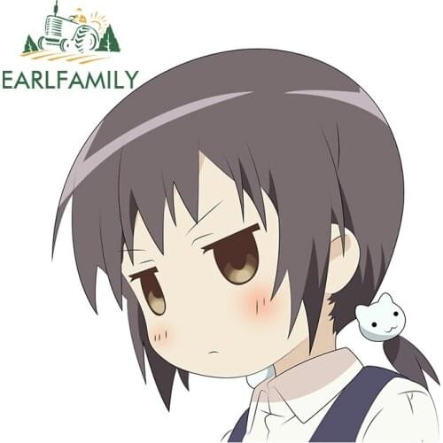 EARLFAMILY 13cm x 12.6cm for Mari Yuru Yuri Disappoint Decal Auto Bumper Window Car Stickers Waterproof Scratch-proof Decoration