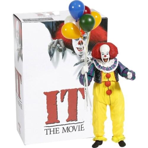 18CM The Movie 1990 Pennywise NECA Stephen Kings PVC Action Figure Collectible Model Toy Collect Gift