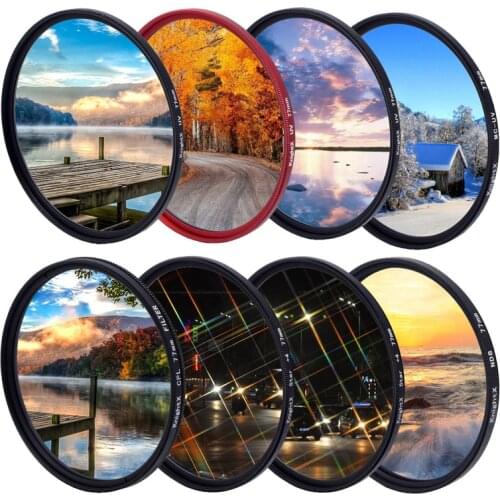 KnightX UV CPL variable ND Star polarizer colse up Macro Camera Lens Filter For canon nikon 52mm 58mm 67mm ND2 to ND400 ND1000