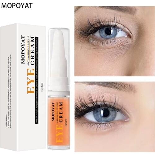 MOPOYAT Eye Cream Peptide Collagen Serum Remove Pouch Anti-Wrinkle Reduce Fine lines Remove Dark Circles Eye Cream 5ml