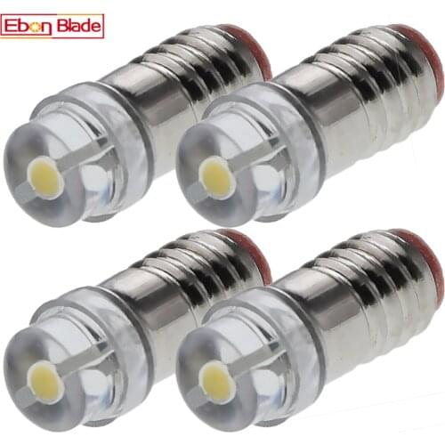 4Pcs E5 E5.5 Minuature LED Lamp Warm White 4300K 3V 6V 12V Super Bright 80lm 0.5W For NEW E501 1/35 Model Train Railway Toy Pram