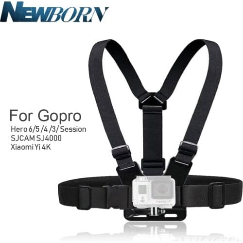 Hot Gopro Accessories Adjustable Chest Body Harness Belt Strap Mount For Gopro Hero 9 8 7 6 5 4 SJCAM XIAOMI YI Dji accessories