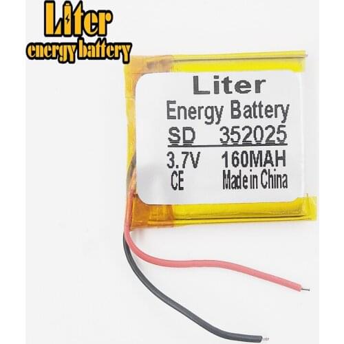 Li-po best battery 3.7V lithium polymer battery 352025 160MAH camera pen recorder Battery