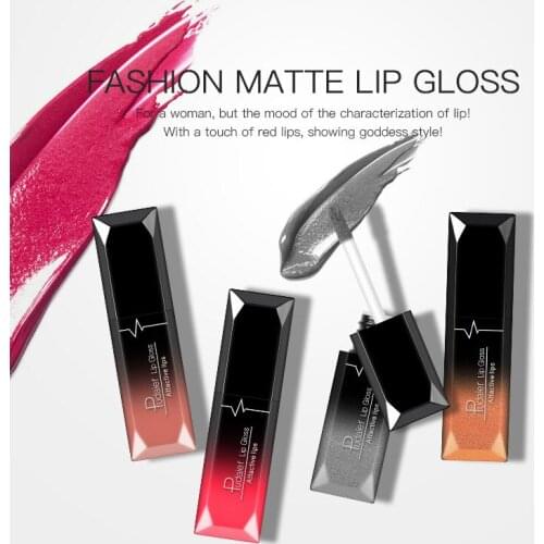 Metallic Matte Liquid Lipstick Waterproof Long Lasting Sexy Red Lip Gloss Tint Cosmetic T0757