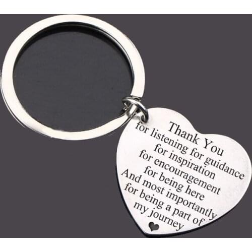 Fashion Popular Keychain Gifts Thank You For Listening... Being Here And Most Importantly For Being A Part Of My Journey