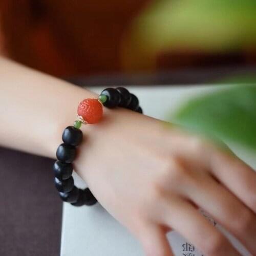 Natural Hetian jade DIY Hand woven black jade Jewelry Bracelet woman pendant Fashion accessories Jewelry for Women