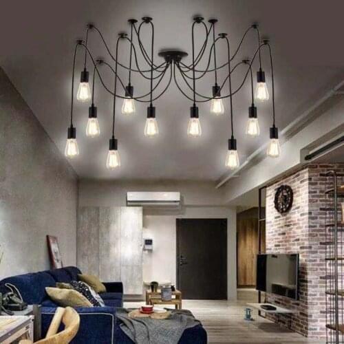 Nordic led iron industrial lamp hanging lights deco maison pendant lights kitchen dining bar living room bedroom