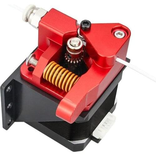 Aluminum Upgrade Dual Gear Mk8 Extruder for Extruder Ender 3 CR10 CR-10S PRO RepRap 1.75mm 3D Parts Drive Feed double pulley