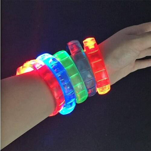Fashion Sale Led Dance Gafas for party 12pcs Cartoon Luminous Toy Bracelet Colorful Rgb Light Up Toys For Holiday Party Disco