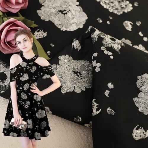Luxurious jacquard dress fabric fashionable sexy clothing fabric for DIY clothing sewing materials