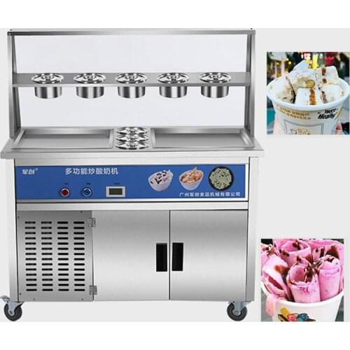 Most Popular Single Pan Thailand fried ice cream machine/fried ice cream maker roll machine CE DSHASIF