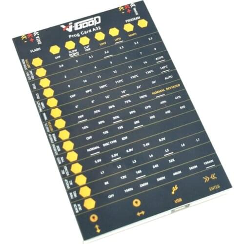 V-Good JAGGER Programming card Program Box RC ESC Program Card